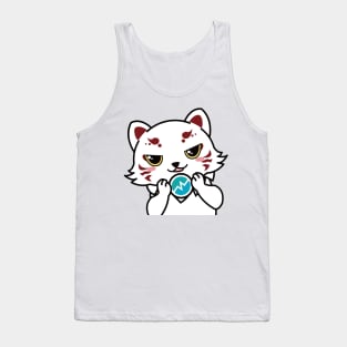 CoinJinja White Fox - Anime Style Character Tank Top